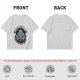 Olive Graphic T-Shirt with Shitstorm Survivors Club Cartoon Print