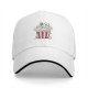 Black baseball cap with cute cat popcorn bucket graphic
