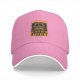 Black baseball cap with 'Caution May Bite Before Caffeine' graphic