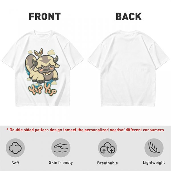 Avatar The Last Airbender Appa Yip Yip Graphic T-Shirt