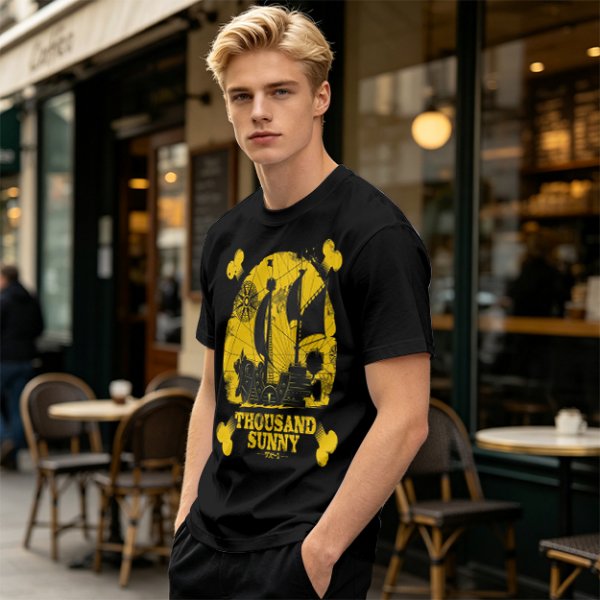 One Piece Thousand Sunny Pirate Ship Graphic T-Shirt