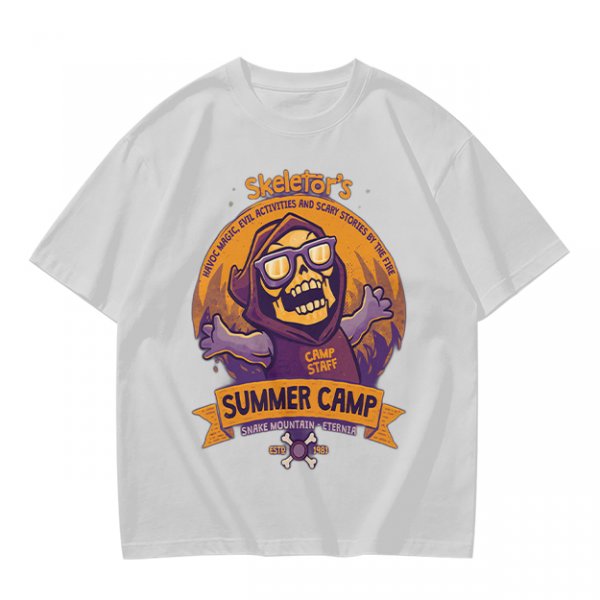 Skeletor's Summer Camp Themed Graphic T-Shirt