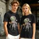 Olive T-Shirt With Cute Mummy Holding Hot Coffee Print