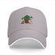 Black baseball cap with Christmas cactus and moogle festive print