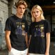 Olive T-Shirt with Shy Mage Wizard and Magical Artwork Print