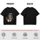 Olive T-shirt with Darth Vader holding a steaming coffee cup