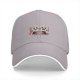 Black baseball cap with cartoon fighting tofu characters graphic