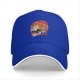 Black Baseball Cap With Ramen Skull Graphic Print