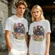 Anime Mecha Robot Ramen Bowl Graphic T-Shirt