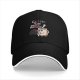 Coffee is my psychotherapist black baseball cap with cartoon print