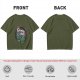 Olive T-shirt with Piranha Plant Graphic and 'You Plant Today' Text
