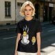 Olive T-Shirt With Funny Cookie In Coffee Cup Print
