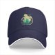 Black Baseball Cap With Anime Character Silhouette Graphic