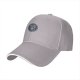 Black Baseball Cap With Circular Graphic Emblem