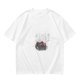 Olive Green Crewneck T-Shirt With Small Graphic Print