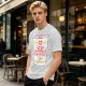 Olive T-shirt with Cat Noodles Cup Print