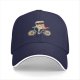 Black baseball cap with sushi ninja riding a bicycle graphic