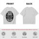 Olive green t-shirt with black goat head and Black Coffee graphic