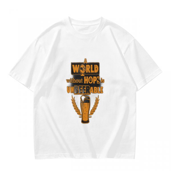 A World Without Hops Is Unbeerable Beer Lover T-Shirt