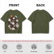 Olive T-Shirt With Cute S'mores Cat Graphic Design