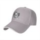 Black Baseball Cap With Frog Knight Graphic Print