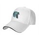 Black Baseball Cap With Blue Mythical Beast Graphic Print
