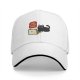 Black Baseball Cap With Funny Cat Purr My Last Email Laptop Print