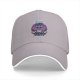 Black baseball cap with cute bat graphic and 'Bite First Ask Later' text