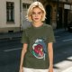 Spirited Away anime graphic olive green short sleeve t-shirt