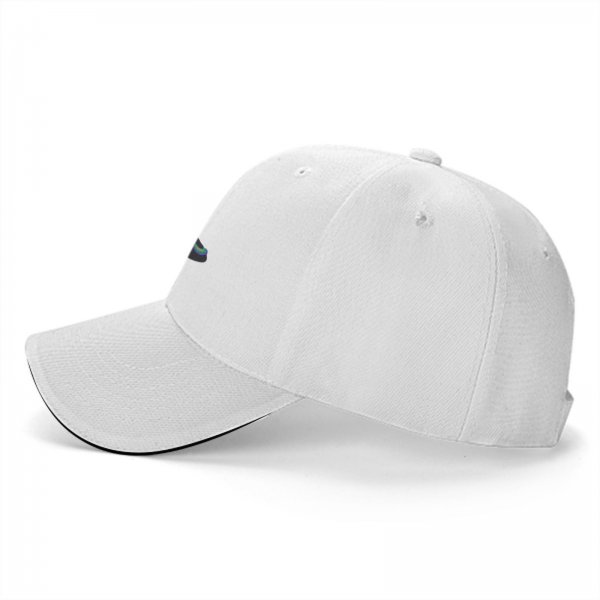 Black Baseball Cap With Psychedelic Colorful Beast Graphic Print