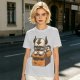 Olive t-shirt with Appa in a box that says Adopt me I'm Lost