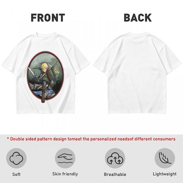 Olive Green T-Shirt With Legendary Hero Art Print