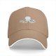 Black baseball cap with cute octopus holding colorful cards print