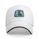Black Baseball Cap With Cute Egyptian Cat Graphic Design