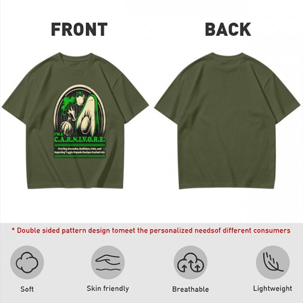 I'm a Carnivore Funny Vegetable Graphic T-Shirt