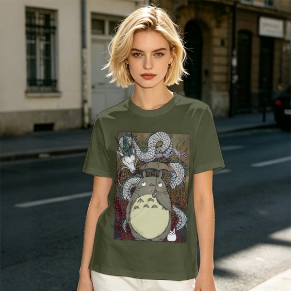 Studio Ghibli Anime Characters Graphic Tee