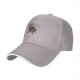 Black Baseball Cap With Aggressive Wild Boar Graphic Print