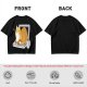 Olive T-Shirt with a Sleeping Cat on a Laptop Print