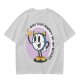 Olive T-Shirt With Cartoon Clock Holding Beer 'Happy Hour' Print