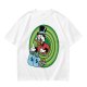Olive T-Shirt Featuring Scrooge McDuck with Money Bags and Coins