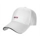 Black Baseball Cap with Red and Grey Japanese Script Embroidery
