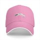 Black Baseball Cap With Funny Disconnected Stick Figure Print