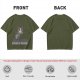 Olive T-Shirt with Grumpy Cat Lego Style 'Nothing Is Awesome' Print