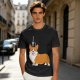Olive Green T-Shirt With I Love My Corgi Graphic Print