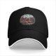 Black baseball cap with 'A Place for the Spirits' nature landscape graphic
