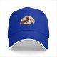 Black Baseball Cap With Witch Riding Broom Full Moon Halloween Art