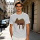Olive Green T-Shirt with Sleeping Sloth Graphic Print