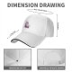 Black baseball cap with anxious unicorn and magical text design