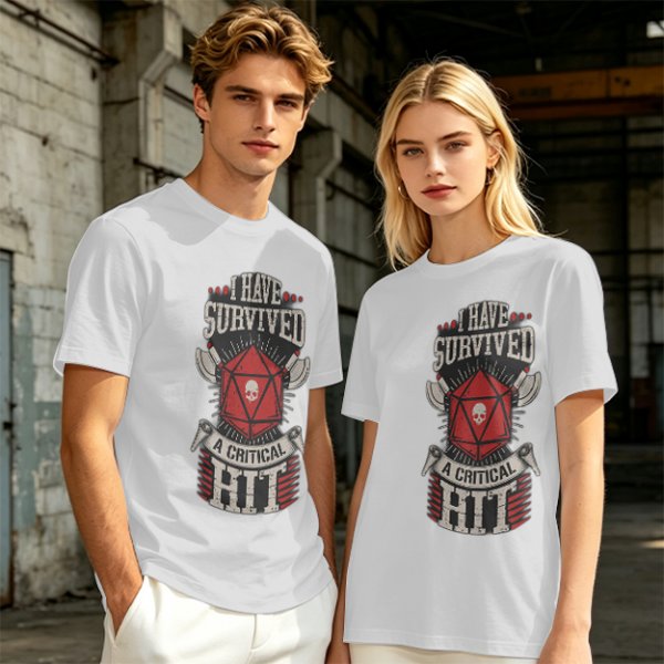 I Have Survived A Critical Hit D20 T-Shirt