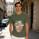 Olive Green T-Shirt With Ramen Bowl Graphic Print